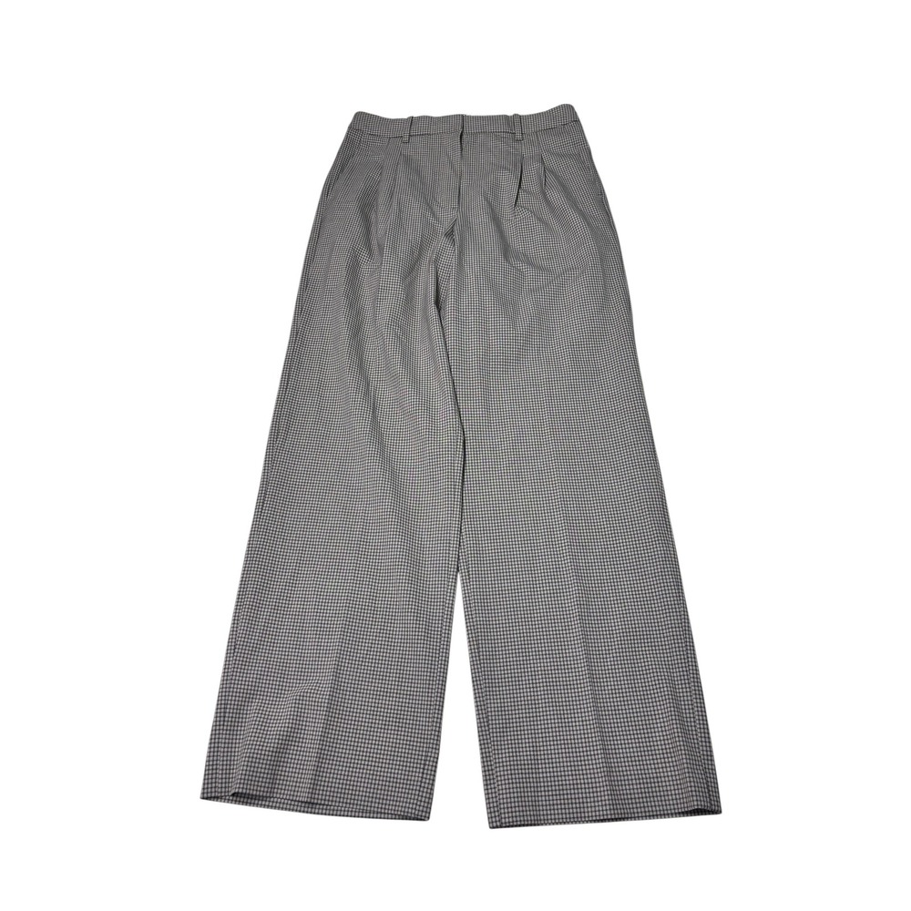 NWT Aritzia The Effortless Pant Har Check Beige Wide Leg High Womens 10‎ W31 L32